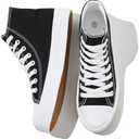 Witwatia Women's High Top Sneakers Canvas Shoes for Women Fashion Sneakers Comfortable Lace Up Casual Shoes size 5,5