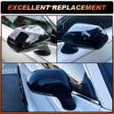 2 x ACLONG Glossy Black Mirror Covers Fit for Toyota Camry 2018-2025 – Driver & Passenger Side Rearview Cap Replacement (1 Pair)