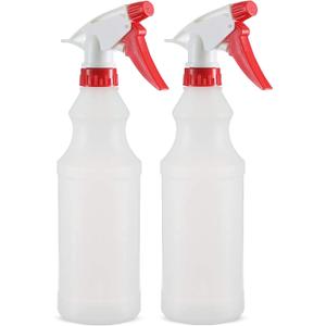 DilaBee Plastic Spray Bottle (2 Pack) - 16oz Empty Spray Bottles for Cleaning, Gardening & Grilling - Leakproof & Adjustable Nozzle Water Spray Bottle - Heavy Duty & BPA Free Plastic Spray Bottles