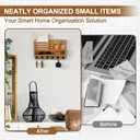 Key and Mail Holder Wall Mount, Key Hanger with Long Storage Box and Key Hooks for Coat, Dog Leash, Home Decor Rack, House Accessories, Entry Way Organizer