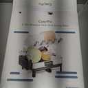 2 Tier Dish Drying Rack, Thicker Premium 304 Stainless Steel Dish Racks for Kitchen Counter, Automatic Drainage Spout, Dish Drainer & Drainboard Set with Utensil Holder and Cup Holder, Grey