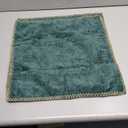 MIULEE Pack of 2 Christmas Pillow Covers 18x18 Inch Dark Green Farmhouse Decorative Throw Pillow Covers with Stitched Edge Soft Chenille Solid Dyed Couch Pillow Covers for Sofa Bed Living Room