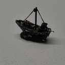 AWXZOM Aquarium Shipwreck Decoration + Little Diver Floating Fish Tank Decoration, Fish Tank Ornaments