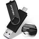 Thkailar 64GB Flash Drive 2 in 1 USB Flash Drive with Type C & Type A Ports,Thumb Drive,USB Stick for Android Phone/Tablet/PC/MacBook Pro/Air