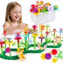 MagicKidz Toys for Toddlers 3-5 5-7 Year Old - Kids STEM Flower Garden Building Kit - Birthday Gift for Girls Ages 3 4 5 6 7, Educational Preschool Kindergarten Play Set with 150+ PCS