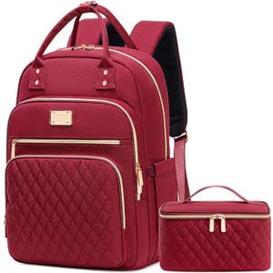 Weitars Lunch Backpack for Women,15.6 Inch Laptop Backpacks Travel Backpack for Women,Work Back pack,Teacher Nurse Back pack Insulated Lunchbox Backpacks