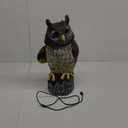 Solar Owl Guard with Motion Detector, Flashing Eyes, Spinning Head, Realistic Hooting and Silent Mode, Garden Owl, Outdoor Statue, Decoration for Home, Garden, Patio and Fence