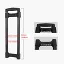 RDEXP R003 Plastic 50x14.8cm for 20inch Traveling Luggage Telescopic Handle Replacement Part Suitcase Pull Out Rod Spare, 19.29 inches x 6.1 inches