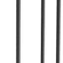 Round Side Table,Glass C Table,Couch End Table, Tempered Glass Snack Table with Metal Frame, Sofa Couch Bedside Table,TV Tray Table for Small Space(Black) (Single)