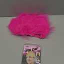 Funny Crazy Wig with 2 Hairnet Hairy Headband Novelty Crazy Hair Wig Costume Accessory for Parties Cosplay Halloween (Rose Red)