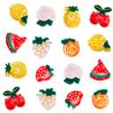 16 Pcs Mini Fruit Hair Claw Clips for Girls Non Slip Cute Clips Small Accessories for Women Girls Cherry Lemon Strawberry Orange Fun Summer Hair Accessories