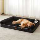 BFPETHOME Dog Beds for Large Dogs, Orthopedic Dog Bed for Medium Large Dogs,Big Waterproof Couch Pet Bed with Removable Washable Cover (36"L x 27"W x 6.5"Th, Black)