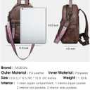 FADEON Mini Backpack Purse for Women, Designer Leather Cute Roomly Small Backpacks, Ladies Shoulder Backpack Fashion Handbag