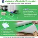 39" x 100' Heavy-Duty Floor Protection | Construction Grade Carpet Protector | Drop Cloth Plastic Film for Hardwood Floors | Waterproof Painters Covering with No Residue (Green)