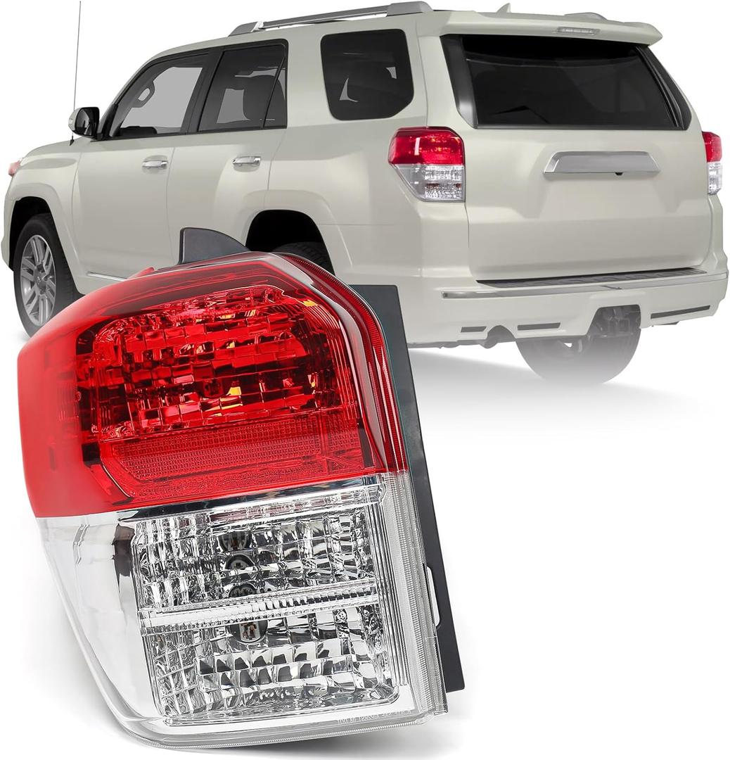 Huray Left Tail Light for Toyota 4Runner 2010 2011 2012 2013 [81561-35360] OE Tail Lamp Brake Light Replacement Driver Side