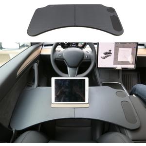 for Tesla Model Y 3 Food Tray Desk for Laptop Foldable Car Table for Eating Travel Multipurpose Tray for Driver Accessories