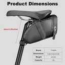 Bicycle Seat Bag Water Proof,Bike Pack Under Seat,Wedge Saddle Bag for Bike,Cycling Accessories