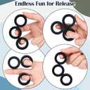 6PCS Fidget Toys Sets Adults & Teen,Metal Fidget Spinner Cool Classroom Desk Toys for Stress & Anxiety Relief,Fidget Blocks Sensory Rings Toy Pack for Autism ADHD Best Gift for Adults&Family