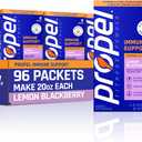 Propel Powder Packets, Immune Support, Lemon BlackBerry (Pack of 96)
100% DV Vitamin C, Good Source of Zinc, Zero Sugar, Gatorade Electrolytes, No Added Colors, No Artificial Flavors