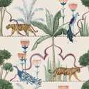 NuWallpaper Laos Taupe Peel and Stick Wallpaper, Taupe Linen Texture Removable Contact Paper for Walls, Self Adhesive Wall Covering for Bedroom Living Room Accent Wall