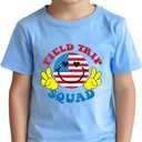 Boys Field Day Shirt for Kids Toddler Girls Colorful Field Day Prints T-Shirts Tops Graphic Tee Short Sleeve 2-8Y