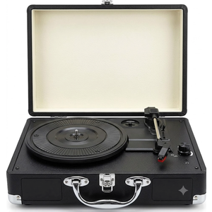 Retro Record Player, Portable Bluetooth Speaker, Bluetooth Turntable, Suitcase, Vintage Vinyl Record Player Interesting Multi-Life