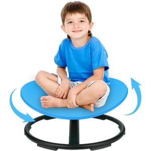 Sensory Chair for Kids Spinning Chair Training Body Coordination Sit and Spin Sensory Toys for Kids with Autism & ADHD Autism Sensory Products Toys for Ages 2-4 Birthday Gifts for Kid Daughter Son (Blue - soothe Anxiety)