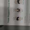 SPUER Travel Pillows for Airplanes, Neck Pillow Airplane, Airplane Travel Accessories with Eye Mask, Earplugs & Storage Bag, Memory Foam Neck Pillow for Sleeping, Flights, Cars, Office (Blue & Pink)