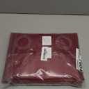 Burgundy No Hook Shower Curtain with Snap in Liner,230GSM Waffle Weave Shower Curtains for Bathroom,71W x 74H