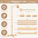 FEISIKE Baby Crib Mobile Arm with Music Box Spin Motor, 57.4 Inch Mobile Arm for Crib Wooden Nursery Decor Hanger Holder for DIY Mobile