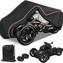 XYZCTEM Premium Ryker Cover Waterproof Upgraded UV Resistant Indoor Outdoor Protection Full Cover, Compatible with Can-Am Ryker 600 900 Sport with Reflective Strip & Storage Bag