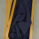 BAMBOO LAND- Toilet Paper Storage with Bamboo Lid for 12 Rolls, Dark Blue, Waterproof Bamboo Toilet Paper Holder Basket