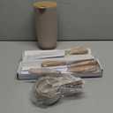 Knife Set, Wiztoynia 6-Piece Khaki Kitchen Knife Set for Home, Anti-Rust Non-stick Stainless Steel Sharp Chef Knife Sets with Universal Knife Block for Kitchen, Ergonomical Design (Khaki)