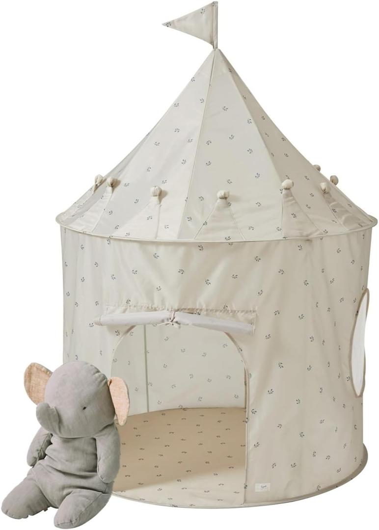 3 Sprouts Kids Play Tent - Sustainable Recycled Fabric  Fun Spacious Childs Playhouse for Indoor Games for Boys & Girls - Durable Fort Pop Up House for Toddlers & Children Age 3-10 - Blueberry Taupe