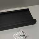 Love-KANKEI Floating Shelves Wall Mounted Pack of 1, 17 Inch Rustic Wood Wall Shelves for for Storage, Bedroom Living Room Bathroom Kitchen Office and More Black