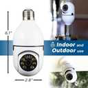 Security Camera, Two Way Talk 1080P HD Video WiFi Smart Camera, Indoor Outdoor Night Vision 360 Degree Motion Detection with SD Card (Pack of 2)