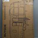 RV Step with Handrail, Foldable 2 Steps with Handle RV Stairs Home Ladder Foldable Stairs for 5th Wheel RV, Hot Tub, Outdoor Spa Pool