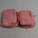 8 Set Packing Cubes For Travel, Luggage and Suitcase Organizer Bags, Lightweight and Waterproof Nylon (Pink)