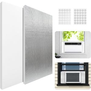 YIYAO Window AC Insulation Kit - Foam Seal Panels for Air Conditioner, Blocks Cold & Heat Leaks, All Season Weather Stripping (Summer/Winter)