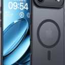 6 x TOCOL for iPhone Air Case, Compatible with Magsafe, Full Camera Protection, Built-in Magnetic Ring, Drop Protection, Slim Thin Translucent Matte Phone Case for iPhone 17 Air (Black)