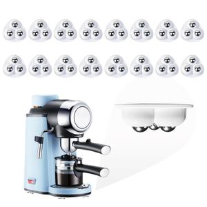 Self Adhesive Caster Wheels for Countertop - Furniture Sliders & Appliance Rollers for Kitchen, Coffee Machine, Blender, Oven - Easily Solves The Problem of Desktop Sliding (White, 16pcs)