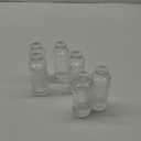 ComSaf Small Vases for Flowers Mini Clear Glass Bud Vases in Bulk, Mini Flower Vase, Vases for Centerpiece, Ribbed Vase Set, Wedding Table Ceterpiece, Home Decor, Housewarming Gift (Clear) (6 Pcs)