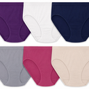 Fruit of the Loom Women's No Show Seamless Underwear, Amazing Stretch & No Panty Lines, Size Small