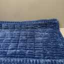 hyha Couch Covers for Dogs Washable, Non Slip Plush Dog Sofa Protectors, Fuzzy Pet Couch Covers for 3 Cushion Sofa Pet Friendly (Navy Blue, 27.6" x 70.9")