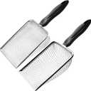 Soil Sifter for Gardening Pack of 2, Dirt Sifter Compost Sifter with Handle,Two Garden Sifters for Soil with 3.8/5mm Mesh,Rocks Sifter Sand Sifter Garden Shovel