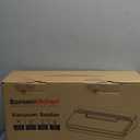 Bonsenkitchen Vacuum Sealer Machine, Stainless Steel Food Sealer Vacuum Sealers with 100 Bags & 1 Roll Bag, 5 Food Vacuum Modes, Built-in Cutter & Bag Storage, Silver-Black