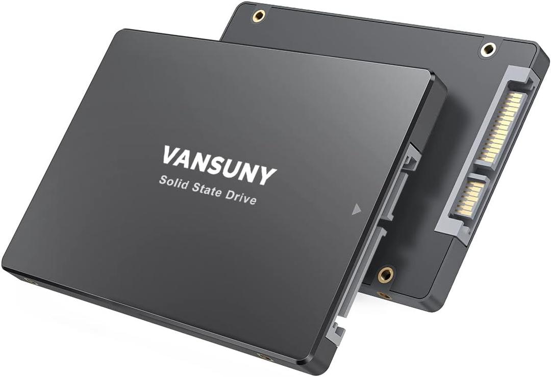 Vansuny 256GB SATA III SSD Internal Solid State Drive 2.5 Internal Drive Advanced 3D NAND Flash Up to 500MB/s SSD Hard Drive for PC Laptop