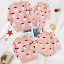 Simplee kids Ugly Christmas Sweater Family Matching Outfits for Holiday Party Knitted Pullover (Pink)