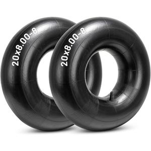 Heavy Duty 20x8.00-8 Inner Tubes, 20x8-8, 20x10.00-8, 20x10-8 18x6.50-8, 18x7.50-8, 18x8.50-8 18x9.50-8 Universal Fit Tire Tube with TR13 Straight Valve Stem for Mower/Tractor/Golf Cart and More 2 PCS