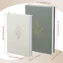2 x Cinnvoice Set of 2 Aesthetic Decorative Books Boxes, Faux Books Stacked for Decoration for Coffee Tables Modern Home Bookshelves Decor, Fake Fashion Photo Storage Boxes(Sage Green Beige)